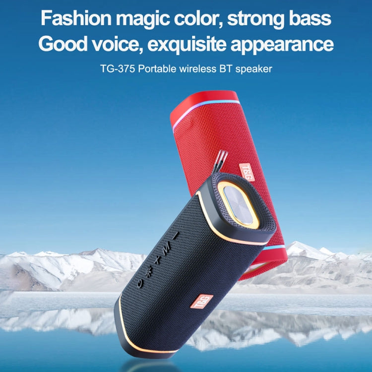 T&G TG375 Outdoor Portable LED Light RGB Wireless Bluetooth Speaker Subwoofer(Dark Green) - HoMEdemic™ 