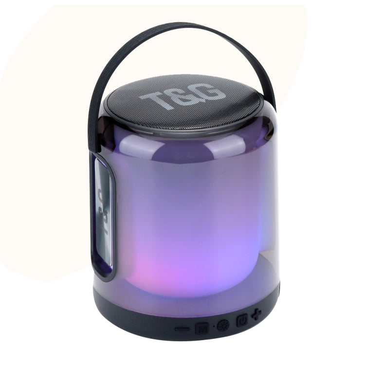 T&G TG376 360 Degree Full Screen LED Light RGB Multicolor Wireless Bluetooth Speaker Subwoofer(Black) - HoMEdemic™ 