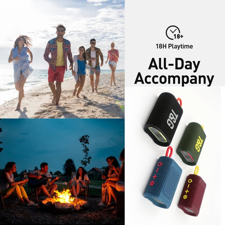T&G TG396 Outdoor Portable Ambient RGB Light IPX7 Waterproof Bluetooth Speaker(Army Green) - HoMEdemic™ 