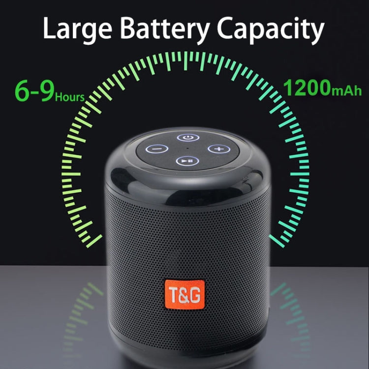 T&G TG519 TWS HiFi Portable Bluetooth Speaker Subwoofer Outdoor Wireless Column Speakers Support TF Card / FM / 3.5mm AUX / U Disk / Hands-free Call(Black) - HoMEdemic™ 