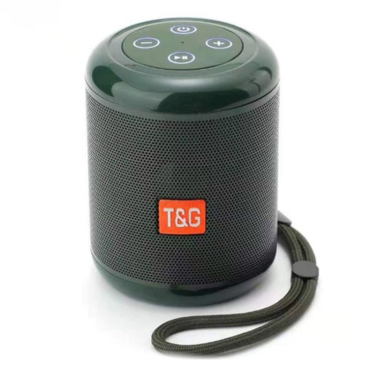 T&G TG519 TWS HiFi Portable Bluetooth Speaker Subwoofer Outdoor Wireless Column Speakers Support TF Card / FM / 3.5mm AUX / U Disk / Hands-free Call(Dark Green) - HoMEdemic™ 