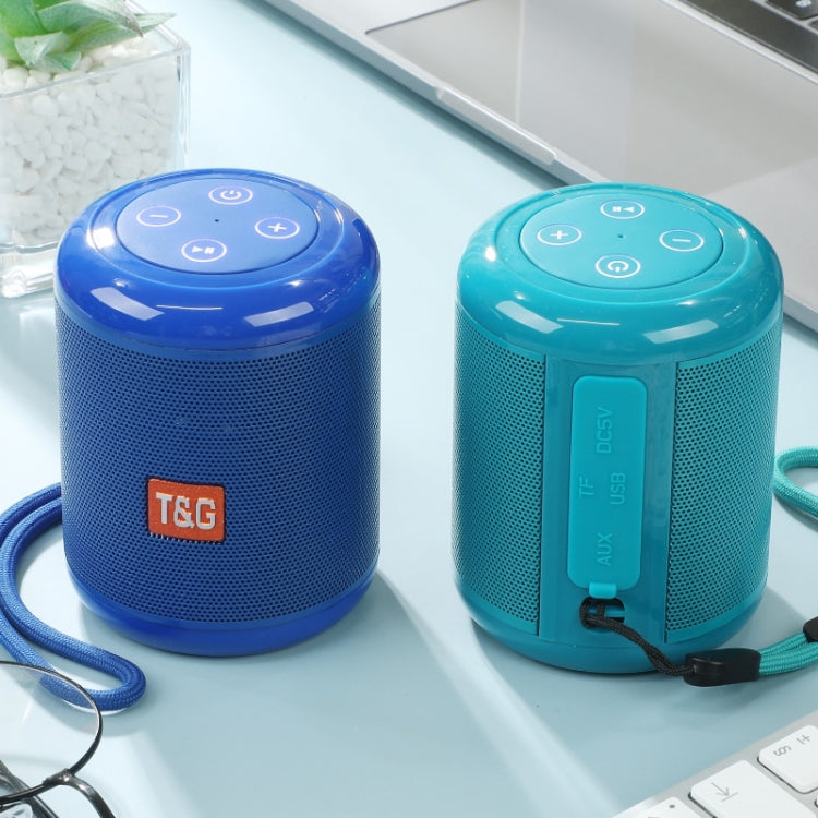 T&G TG519 TWS HiFi Portable Bluetooth Speaker Subwoofer Outdoor Wireless Column Speakers Support TF Card / FM / 3.5mm AUX / U Disk / Hands-free Call(Dark Green) - HoMEdemic™ 