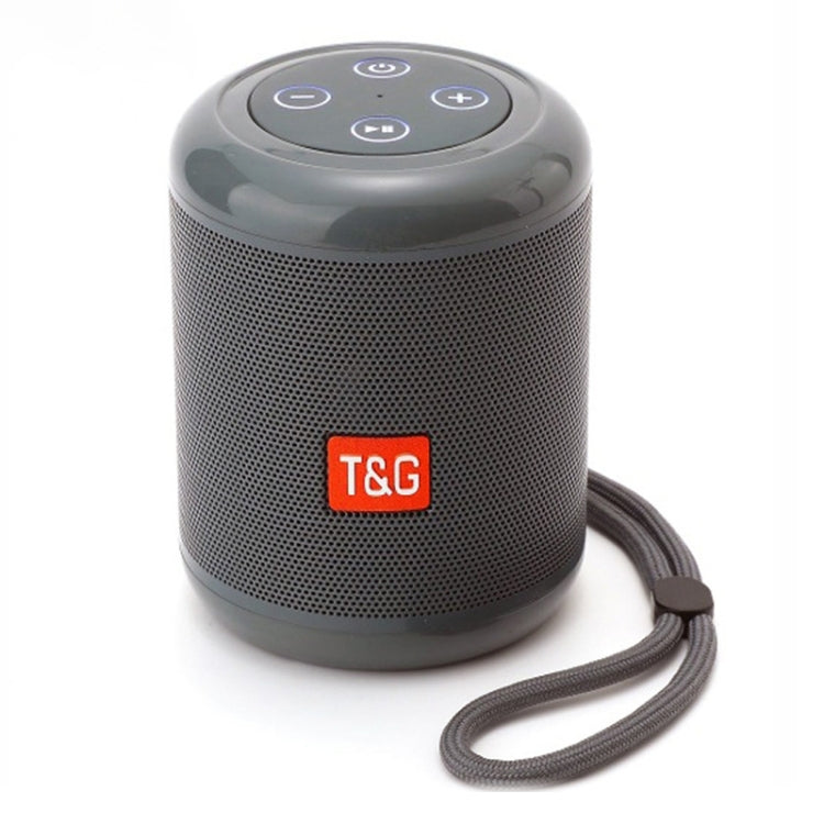 T&G TG519 TWS HiFi Portable Bluetooth Speaker Subwoofer Outdoor Wireless Column Speakers Support TF Card / FM / 3.5mm AUX / U Disk / Hands-free Call(Gray) - HoMEdemic™ 