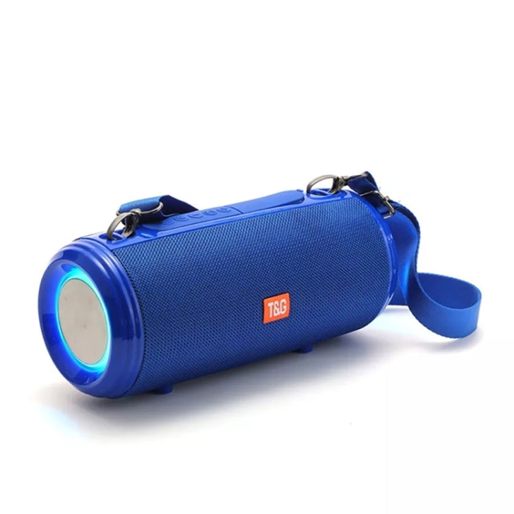 T&G TG537 RGB Light Portable Waterproof Bluetooth Speaker Supports FM / TF Card(Blue) - HoMEdemic™ 