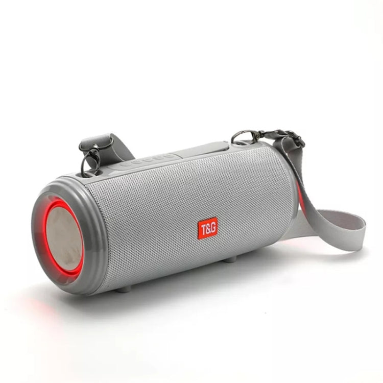 T&G TG537 RGB Light Portable Waterproof Bluetooth Speaker Supports FM / TF Card(Gray) - HoMEdemic™ 