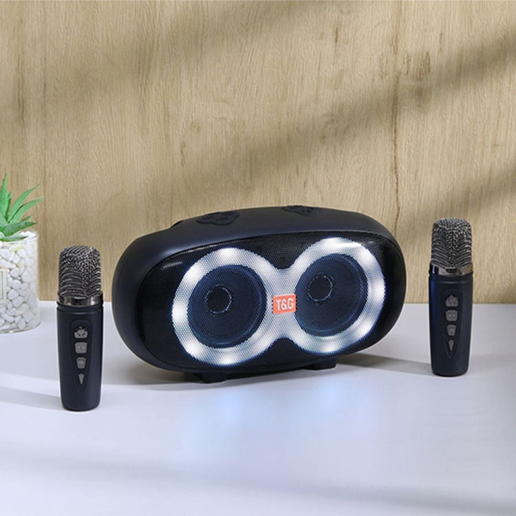T&G TG542 LED Flash Wireless Bluetooth Karaoke Speaker with Microphone(Black) - HoMEdemic™ 