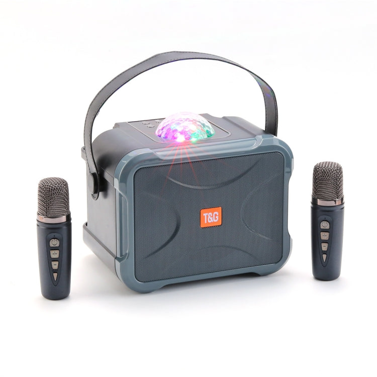 T&G TG543 Colorful Integrated Handheld Karaoke Wireless Bluetooth Speaker(Grey) - HoMEdemic™ 