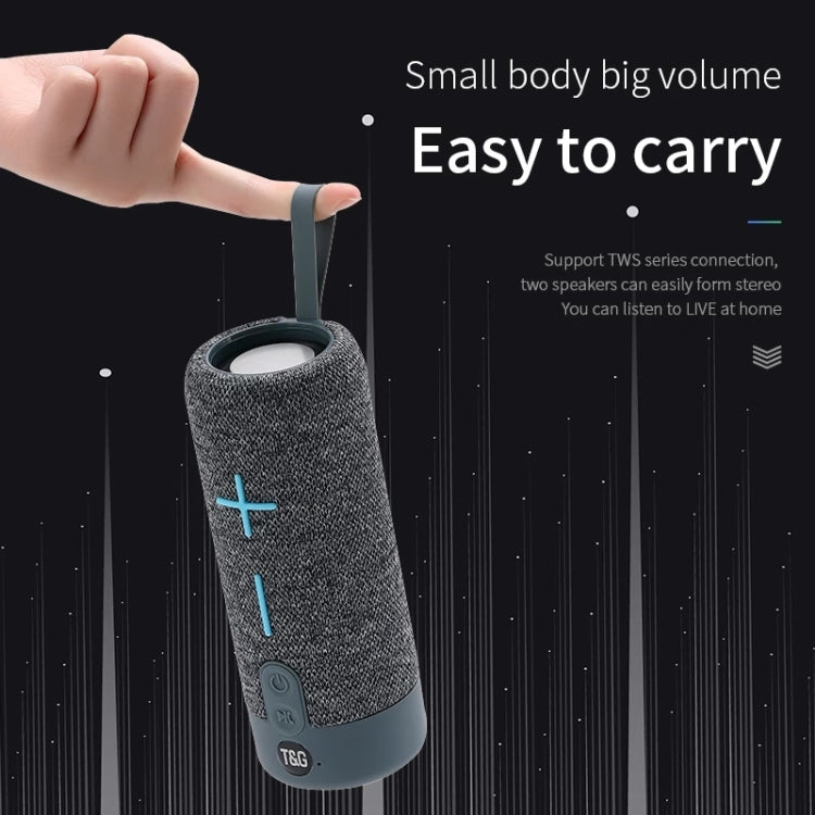 T&G TG619 Portable Bluetooth Wireless Speaker Waterproof Outdoor Bass Subwoofer Support AUX TF USB(Gray) - HoMEdemic™ 