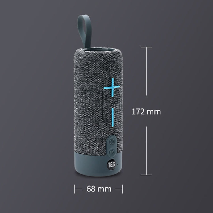 T&G TG619 Portable Bluetooth Wireless Speaker Waterproof Outdoor Bass Subwoofer Support AUX TF USB(Gray) - HoMEdemic™ 