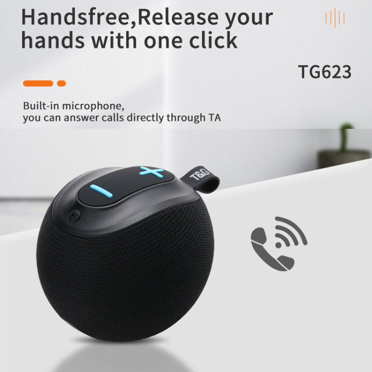 T&G TG623 TWS Portable Wireless Speaker Outdoor Waterproof Subwoofer 3D Stereo Support FM / TF Card(Black) - HoMEdemic™ 