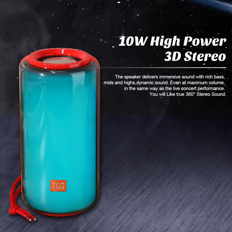 T&G TG639 10W Portable LED Light TWS Wireless Bluetooth Speaker(Light Blue) - HoMEdemic™ 