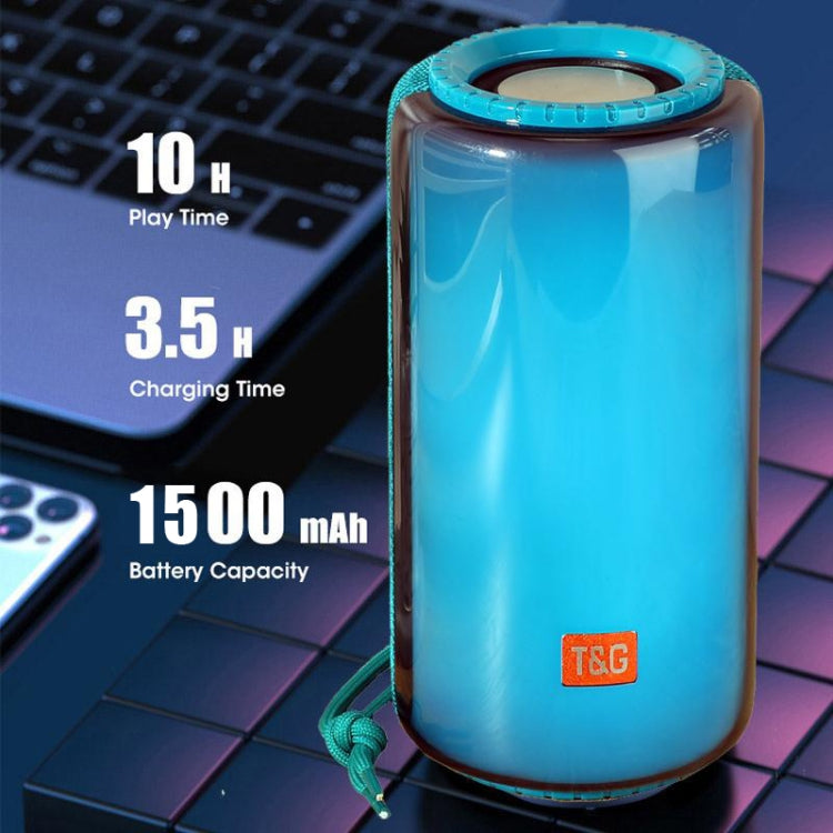 T&G TG639 10W Portable LED Light TWS Wireless Bluetooth Speaker(Light Blue) - HoMEdemic™ 