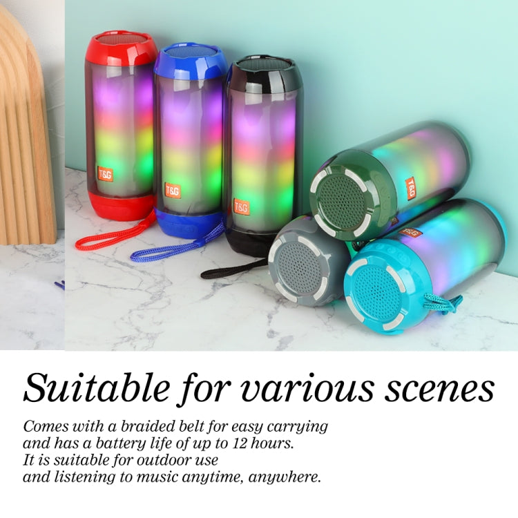 T&G TG643 Portable LED Light Waterproof Subwoofer Wireless Bluetooth Speaker(Light Blue) - HoMEdemic™ 