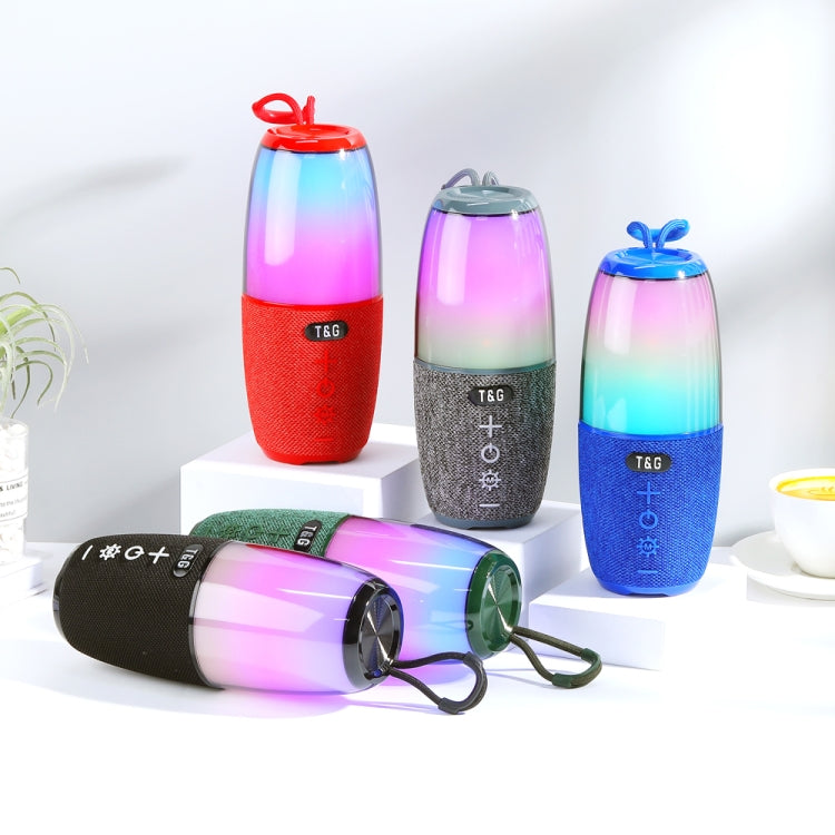 T&G TG644 5W High Power RGB Light Portable Bluetooth Speaker(Dark Green) - HoMEdemic™ 