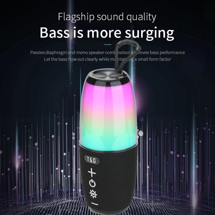 T&G TG644 5W High Power RGB Light Portable Bluetooth Speaker(Gery) - HoMEdemic™ 