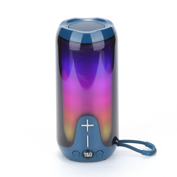 T&G TG651 Portable LED Wireless Bluetooth Speaker Outdoor TWS Subwoofer(Blue) - HoMEdemic™ 