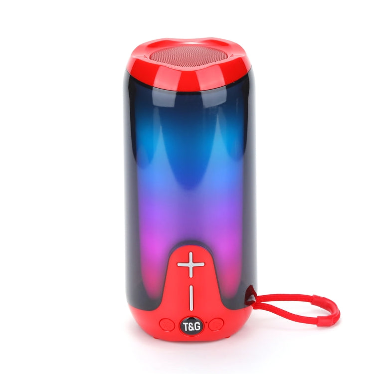 T&G TG651 Portable LED Wireless Bluetooth Speaker Outdoor TWS Subwoofer(Red) - HoMEdemic™ 