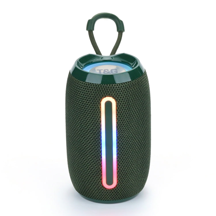T&G TG653 TWS LED Mini Portable Wireless Stereo Sound Outdoor Speaker(Dark Green) - HoMEdemic™ 
