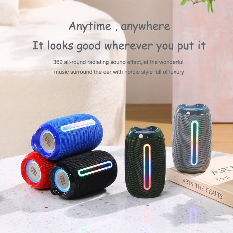 T&G TG653 TWS LED Mini Portable Wireless Stereo Sound Outdoor Speaker(Red) - HoMEdemic™ 