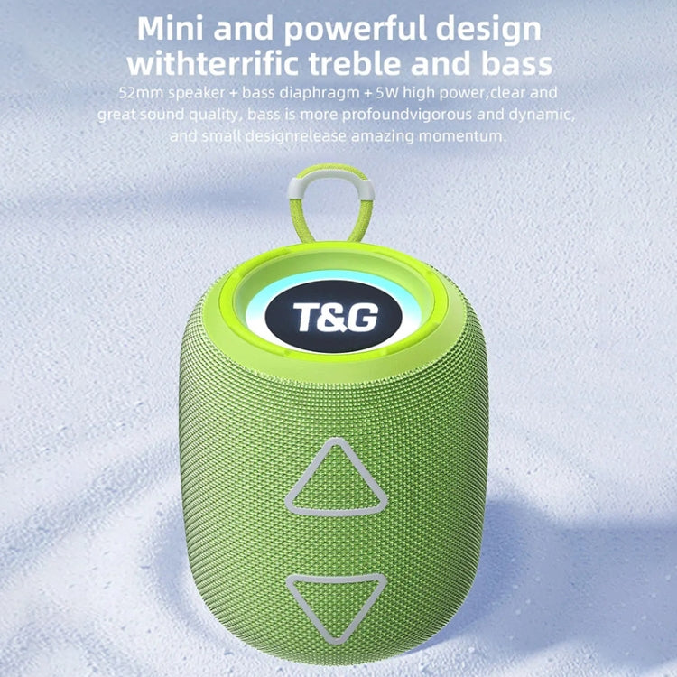 T&G TG655 Outdoor Portable TWS Wireless Bluetooth Speaker LED Light Stereo Subwoofer(Black) - HoMEdemic™ 