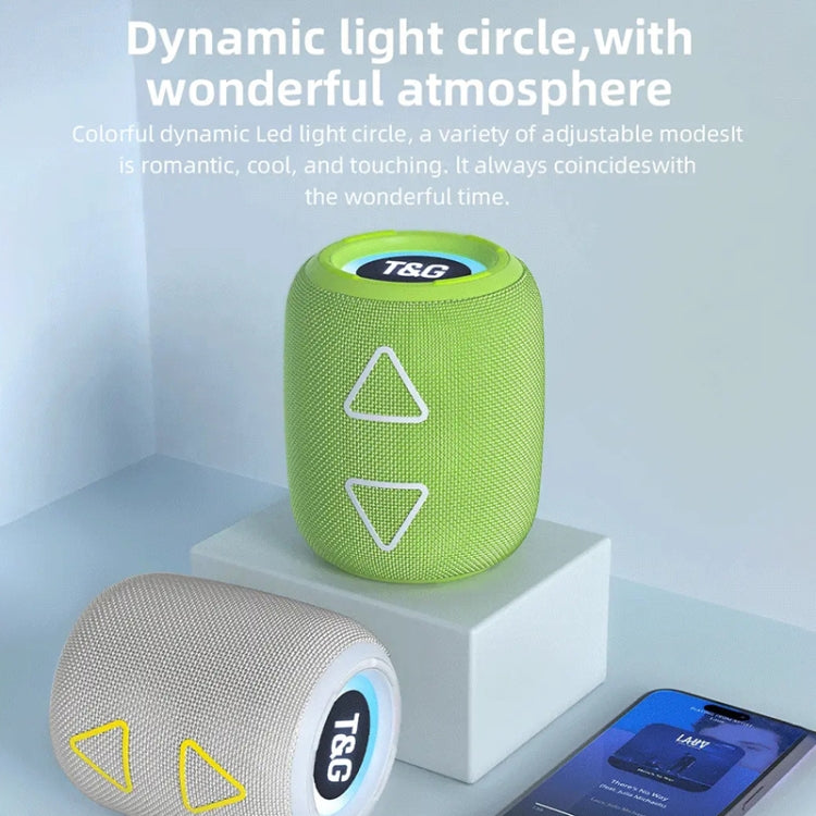 T&G TG655 Outdoor Portable TWS Wireless Bluetooth Speaker LED Light Stereo Subwoofer(Black) - HoMEdemic™ 