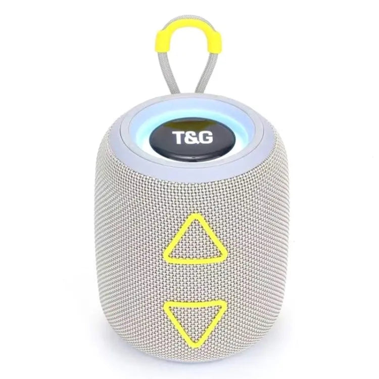 T&G TG655 Outdoor Portable TWS Wireless Bluetooth Speaker LED Light Stereo Subwoofer(Grey) - HoMEdemic™ 