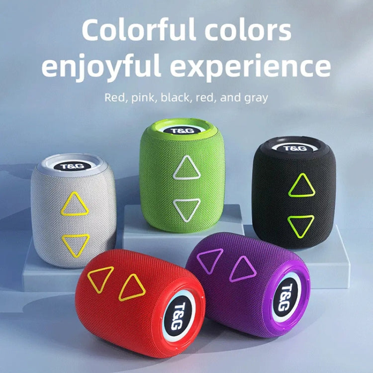 T&G TG655 Outdoor Portable TWS Wireless Bluetooth Speaker LED Light Stereo Subwoofer(Purple) - HoMEdemic™ 