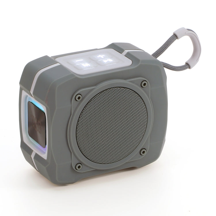 T&G TG661 Colorful LED Portable Outdoor Wireless Bluetooth Speaker(Grey) - HoMEdemic™ 