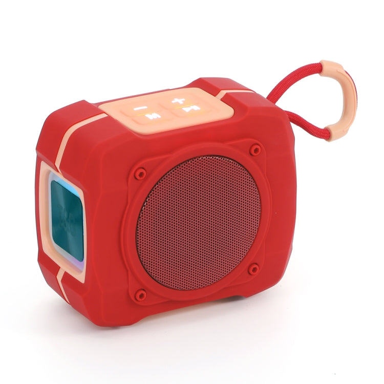 T&G TG661 Colorful LED Portable Outdoor Wireless Bluetooth Speaker(Red) - HoMEdemic™ 