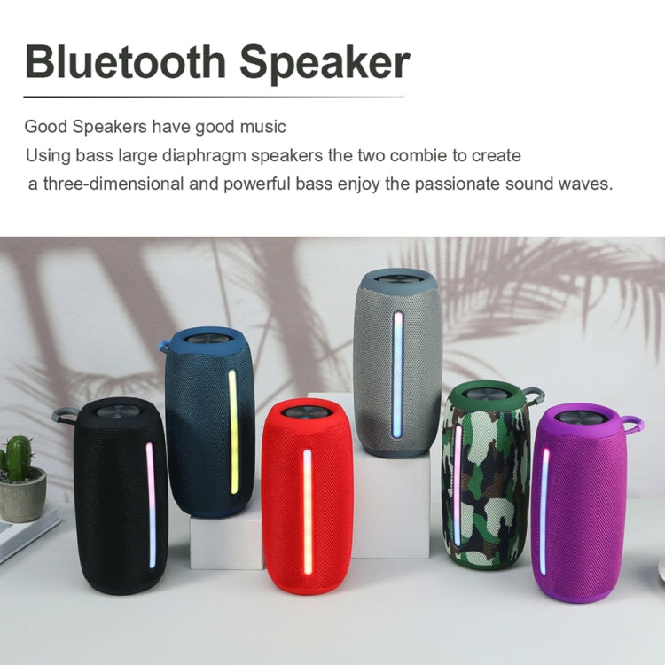 T&G TG663 Portable Colorful LED Wireless Bluetooth Speaker Outdoor Subwoofer(Black) - HoMEdemic™ 