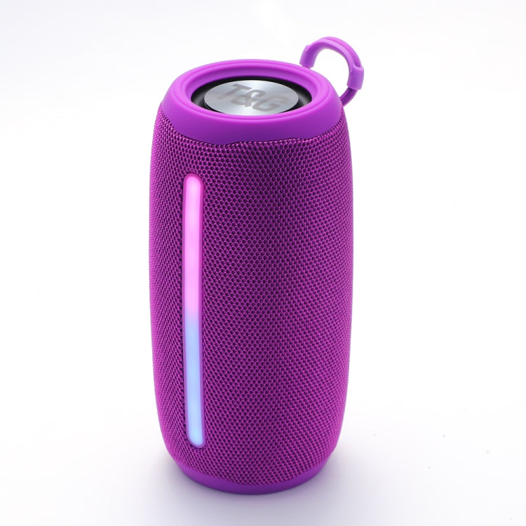 T&G TG663 Portable Colorful LED Wireless Bluetooth Speaker Outdoor Subwoofer(Purple) - HoMEdemic™ 