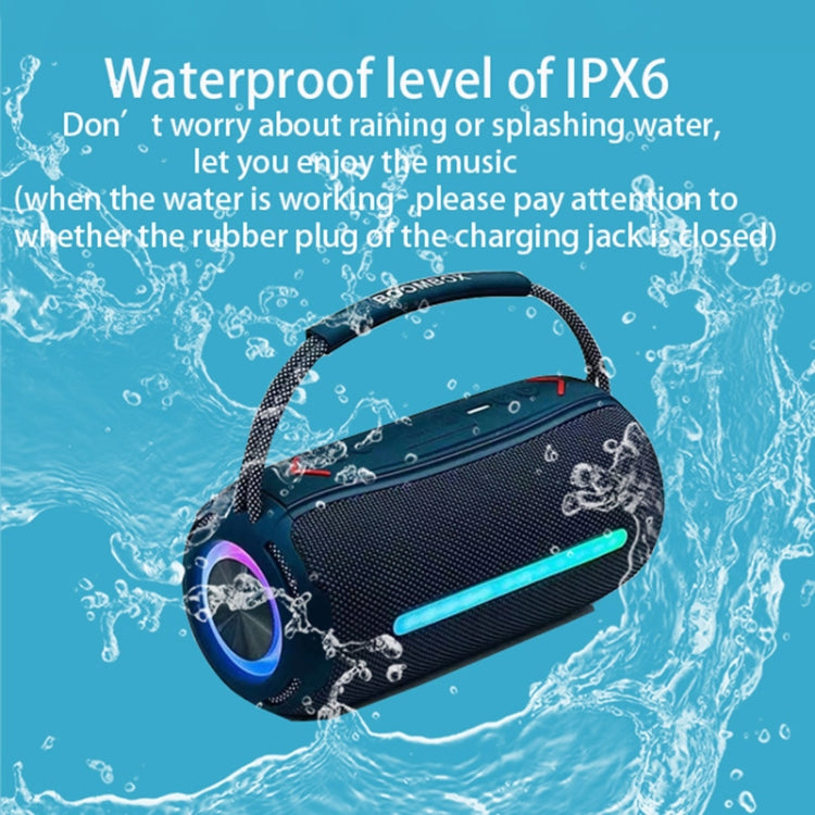T&G X360 20W RGB Colorful Bluetooth Speaker Portable Outdoor 3D Stereo Speaker(Blue) - HoMEdemic™ 
