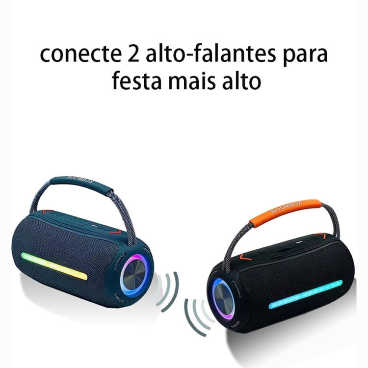 T&G X360 20W RGB Colorful Bluetooth Speaker Portable Outdoor 3D Stereo Speaker(Blue) - HoMEdemic™ 
