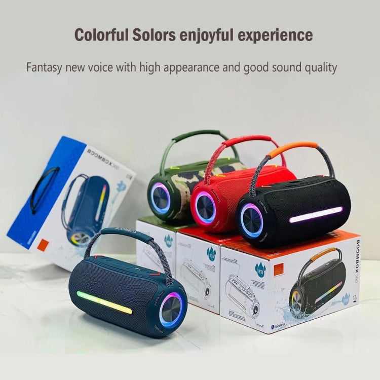 T&G X360 20W RGB Colorful Bluetooth Speaker Portable Outdoor 3D Stereo Speaker(Blue) - HoMEdemic™ 