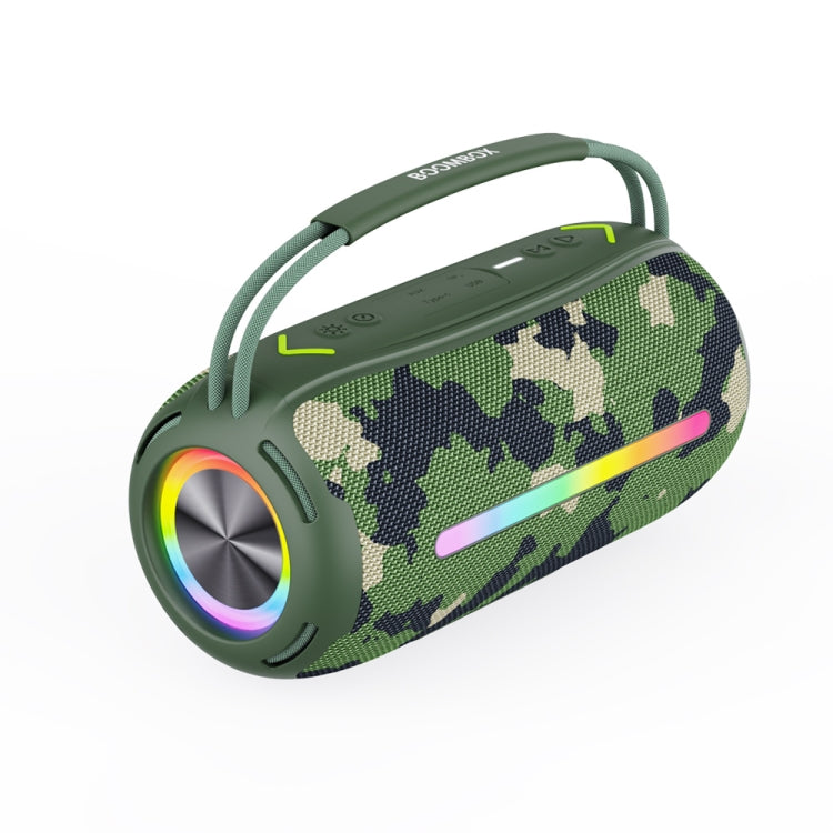 T&G X360 20W RGB Colorful Bluetooth Speaker Portable Outdoor 3D Stereo Speaker(Camouflage) - HoMEdemic™ 