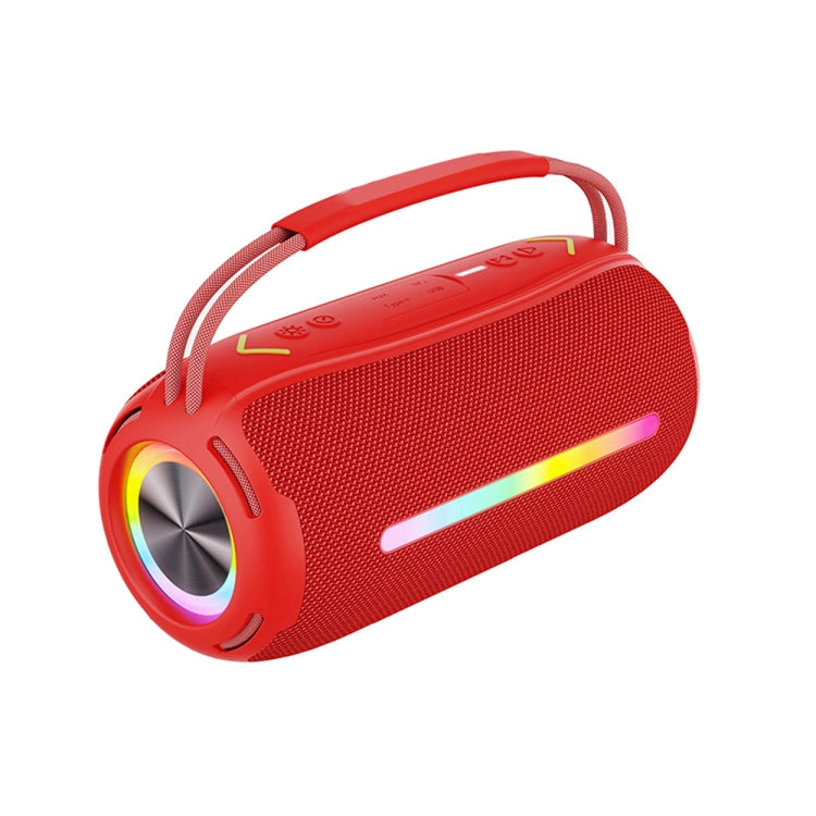 T&G X360 20W RGB Colorful Bluetooth Speaker Portable Outdoor 3D Stereo Speaker(Red) - HoMEdemic™ 