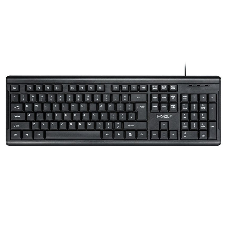 T-WOLF 104-keys USB Computer Office Home Wired Keyboard(T15) - HoMEdemic™ 