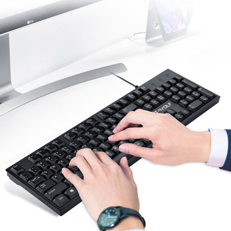 T-WOLF 104-keys USB Computer Office Home Wired Keyboard(T15) - HoMEdemic™ 