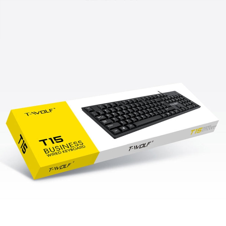 T-WOLF 104-keys USB Computer Office Home Wired Keyboard(T15) - HoMEdemic™ 