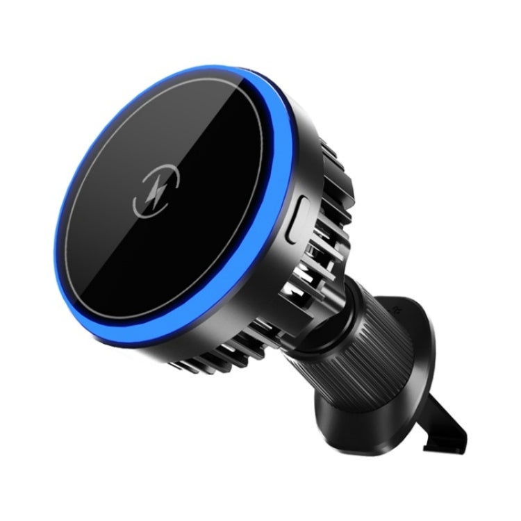 T2 Vehicle Air Vent Phone Charging Stand Magnetic Wireless Colorful Light Charger - HoMEdemic™ 