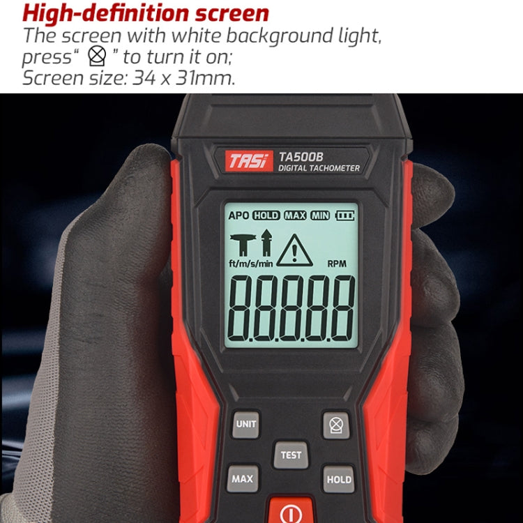 TASI TA500A Optical Measurement Laser Tachometer Digital Display Measuring Speed Meter - HoMEdemic™ 