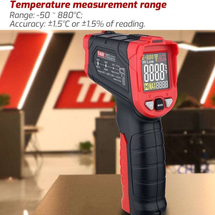 TASI TA601C -50-880 Degrees Celsius Infrared Thermometer Electronic Color Screen Thermometer - HoMEdemic™ 