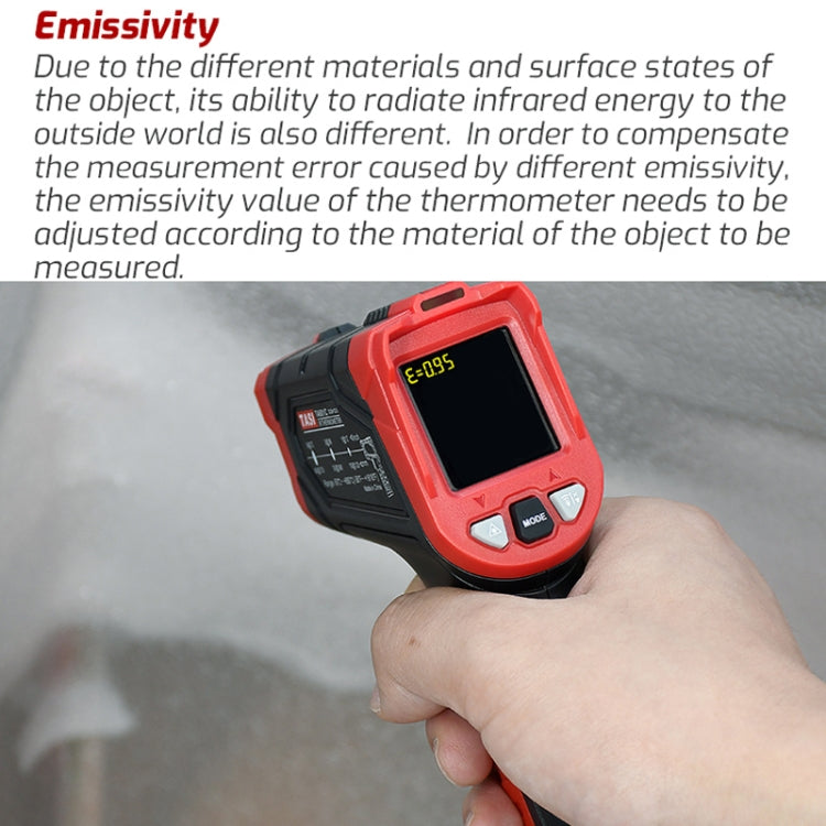 TASI TA601C -50-880 Degrees Celsius Infrared Thermometer Electronic Color Screen Thermometer - HoMEdemic™ 