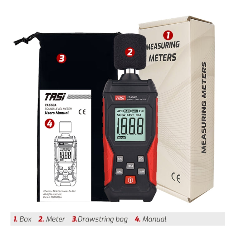 TASI TA650A Decibel Detector House Volume Tester Noise Meter - HoMEdemic™ 