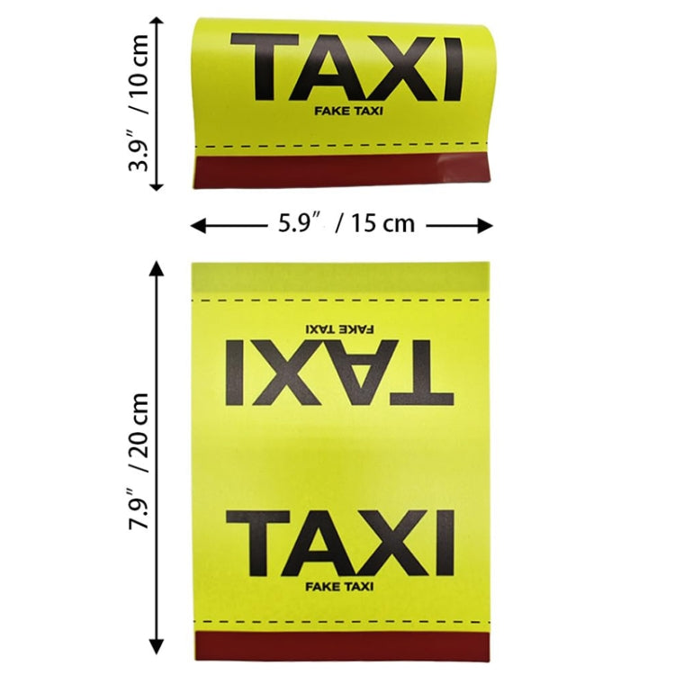 TAXI Washed Mark Label Car Personalized Decorative Stickers(Yellow Large) - HoMEdemic™ 