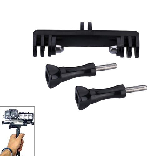 Double Bracket with Screw Mount Adapter for GoPro Hero11 Black / HERO10 Black /9 Black /8 Black /7 /6 /5 /5 Session /4 Session /4 /3+ /3 /2 /1, DJI Osmo Action and Other Action Cameras - HoMEdemic™ 