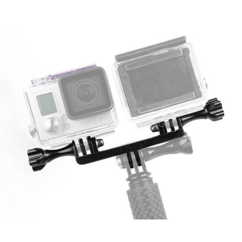 Double Bracket with Screw Mount Adapter for GoPro Hero11 Black / HERO10 Black /9 Black /8 Black /7 /6 /5 /5 Session /4 Session /4 /3+ /3 /2 /1, DJI Osmo Action and Other Action Cameras - HoMEdemic™ 