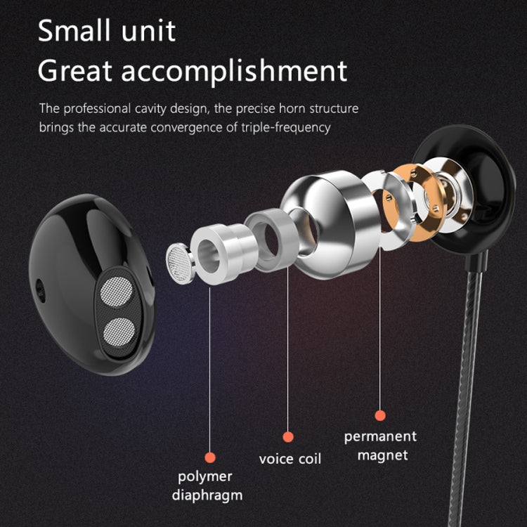 PTM D31 Hands Free Call Stereo Bass Earphones with Mic for Samsung / Xiaomi Phones(Gold) - HoMEdemic™ 