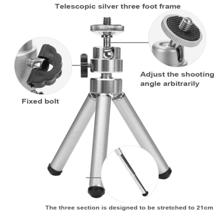 Mini Portable Telescopic Desktop Tripod DSLR Camera Table Tripod Stand Holder for GoPro Hero11 Black / HERO10 Black /9 Black /8 Black /7 /6 /5 /5 Session /4 Session /4 /3+ /3 /2 /1, DJI Osmo Action and Other Action Cameras - HoMEdemic™ 