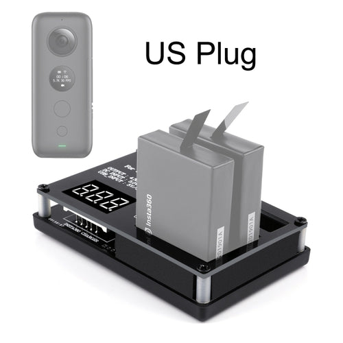 Micro USB Triple Battery Charger for Insta360 ONE X Panoramic Camera(Us Plug) - HoMEdemic™ 